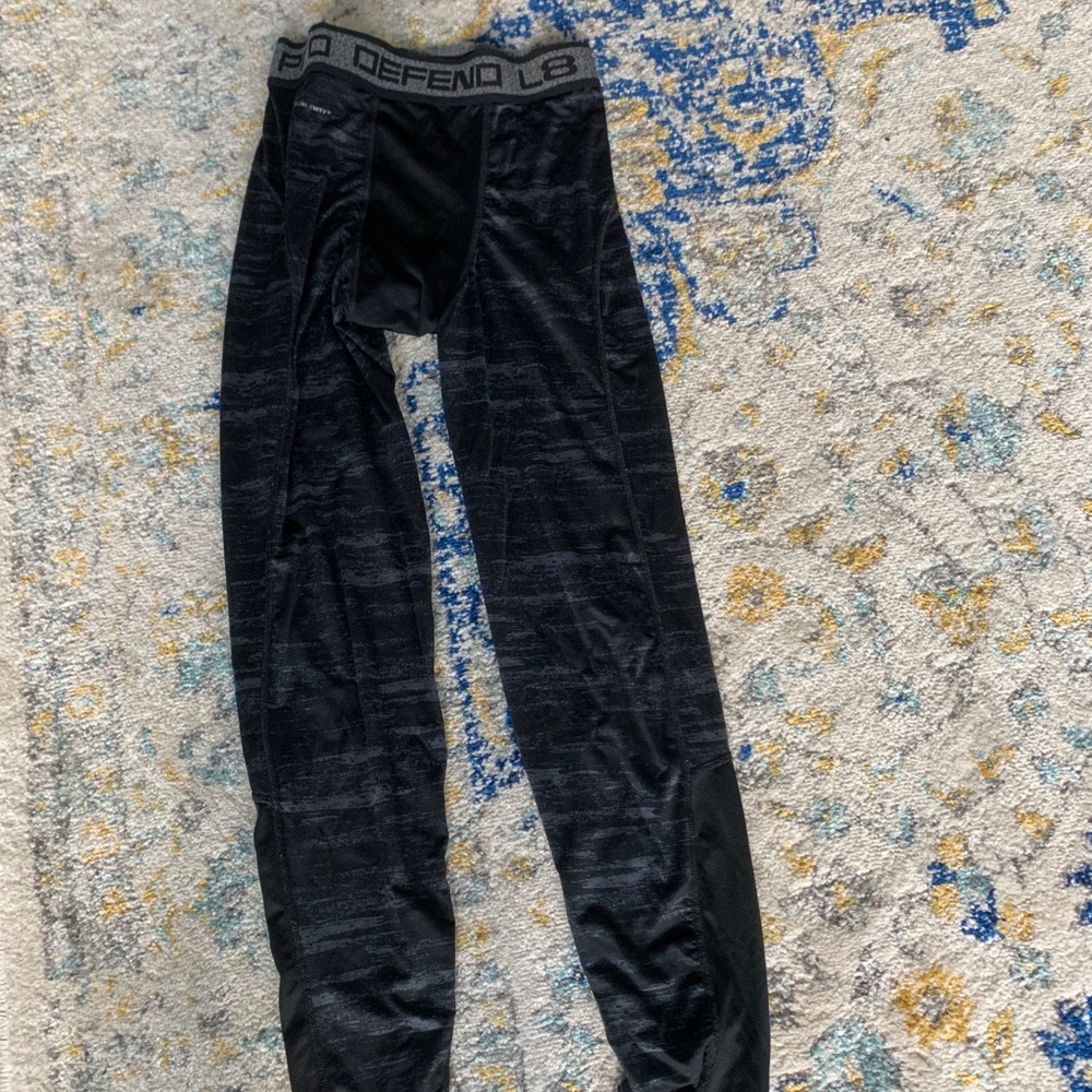 Layer 8 Mens Black Performance Leggings Sz S